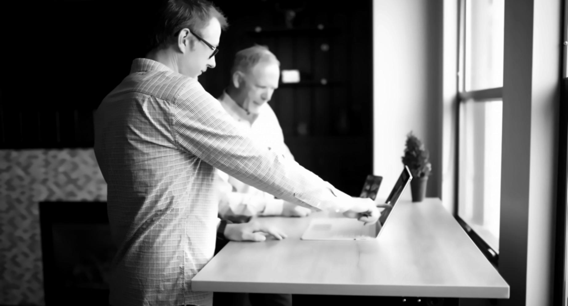 Professional team collaborating on advertising campaign development