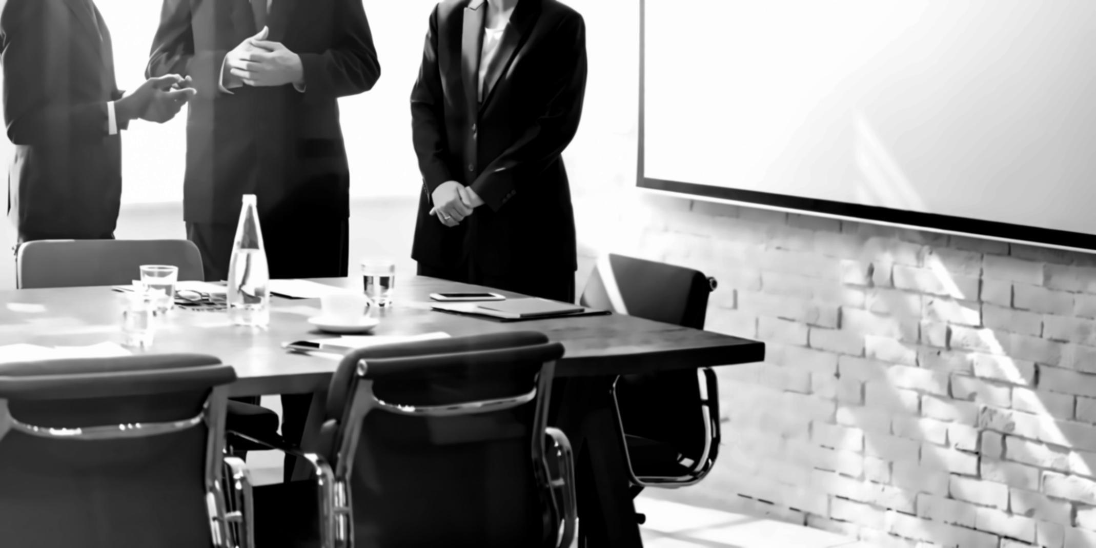 Professional consultation meeting showing client engagement and strategic discussion in modern office setting